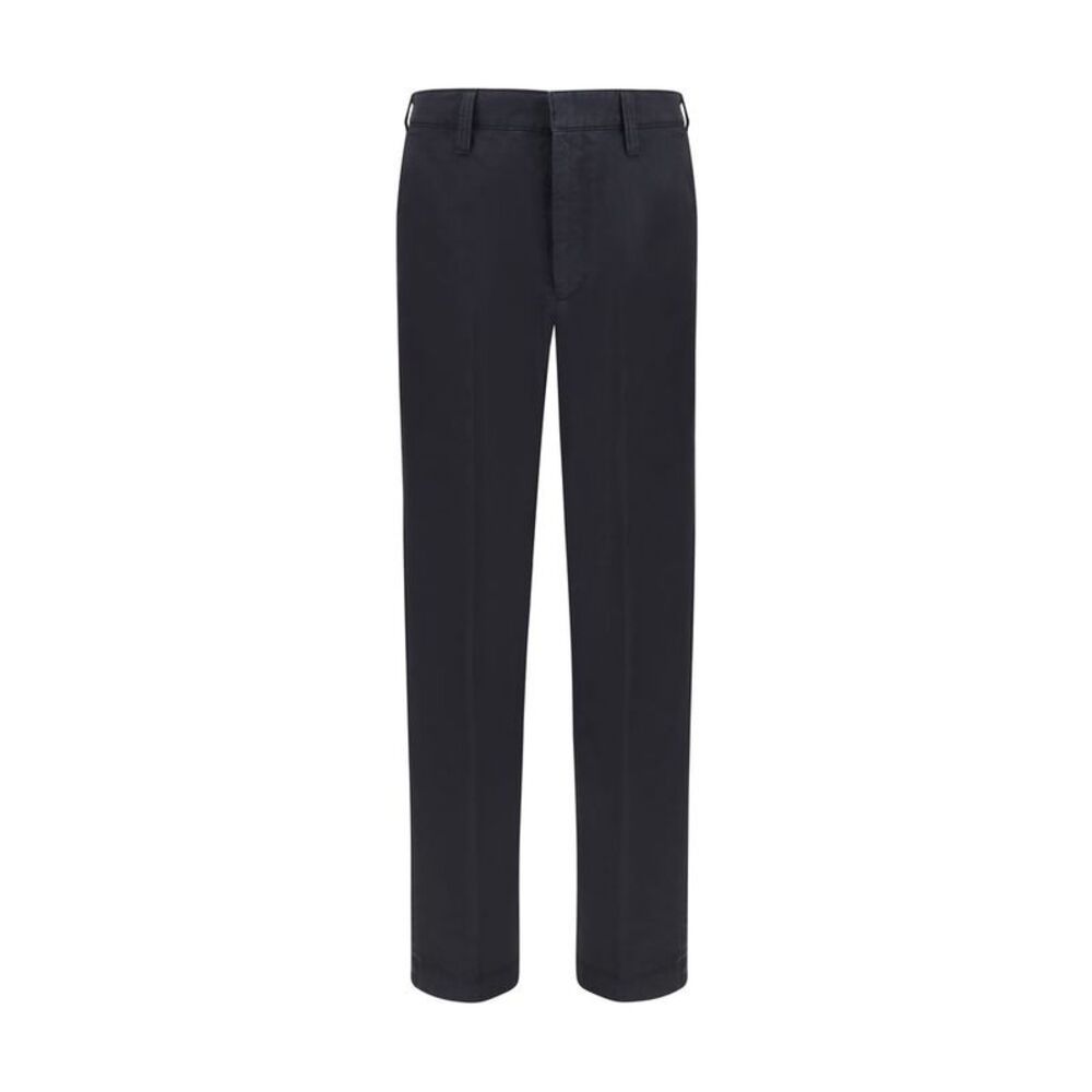 Prada Blue Cotton Casual Men's Pants